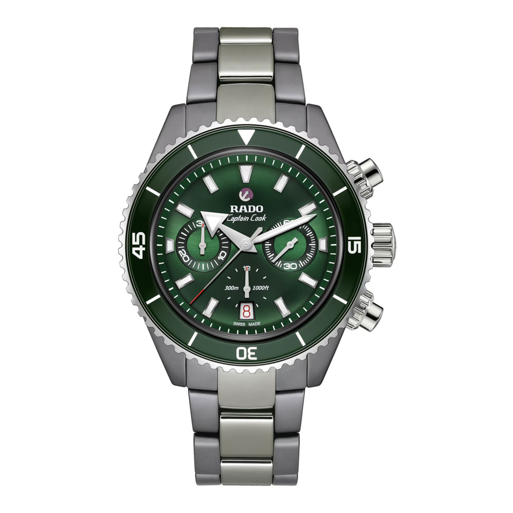 detail Rado Captain Cook High-Tech Ceramic Automatic Chronograph R32189313