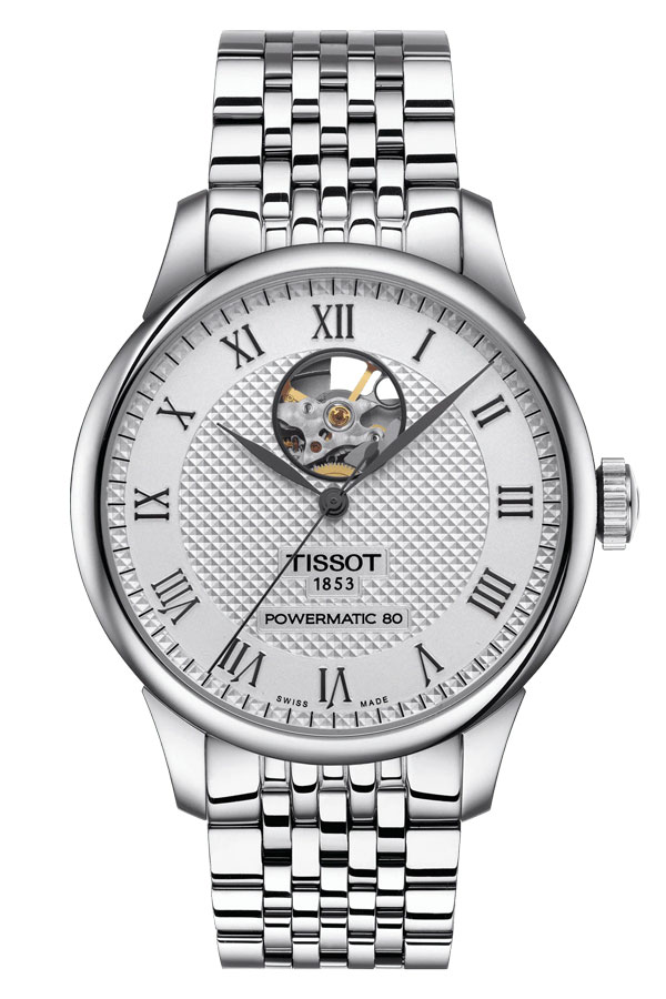 detail Tissot Le Locle Powermatic 80 Open Heart T006.407.11.033.02