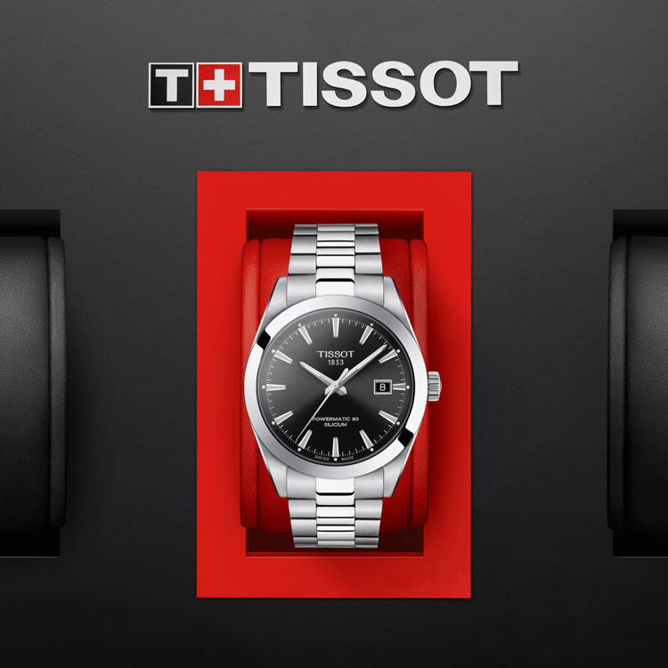 detail Tissot Gentleman Powermatic 80 Silicium T127.407.11.051.00