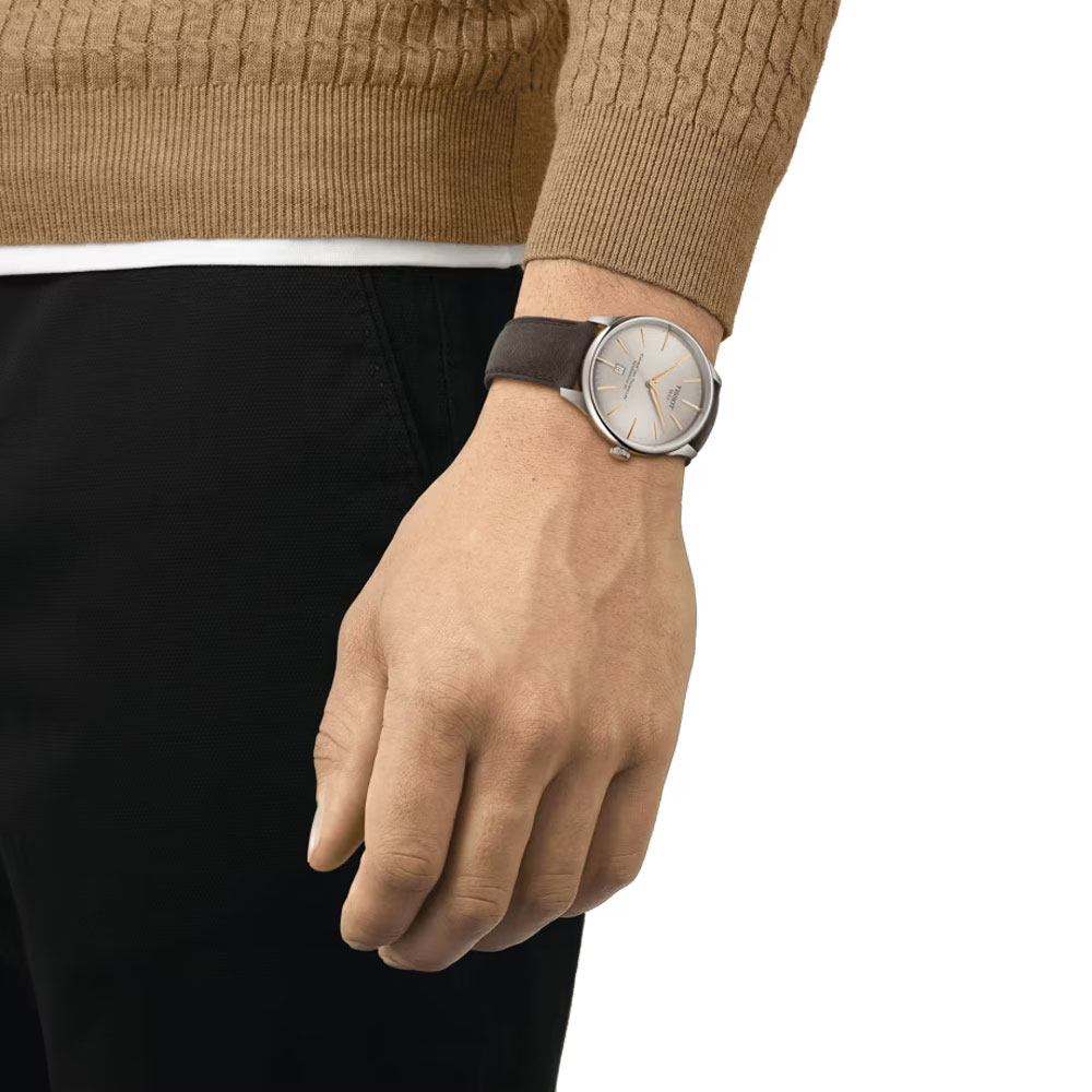 detail Tissot Chemin Des Tourelles Powermatic 80 42mm T139.407.16.261.00