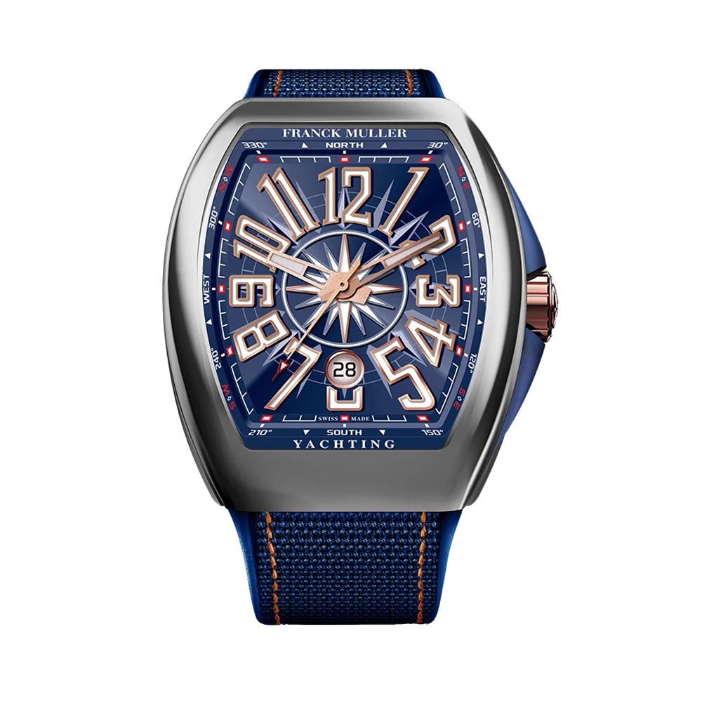 detail Franck Muller Vangurad Bi-Material Yachting V43 SC DT YACHT STG (BL)