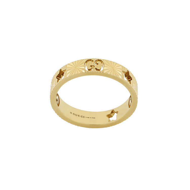detail Zlatý Prsten Gucci Icon 4mm YBC727729001