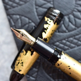 Montblanc Meisterstuck Fountain Pen - 146 Solitaire - Gold Leaf - Flex Nib