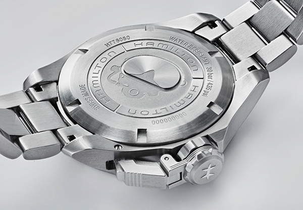 detail Hamilton Khaki Navy Frogman Automatic H77605135