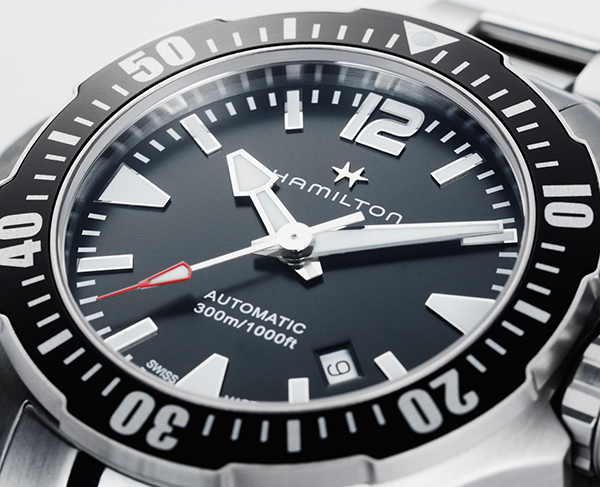 detail Hamilton Khaki Navy Frogman Automatic H77605135