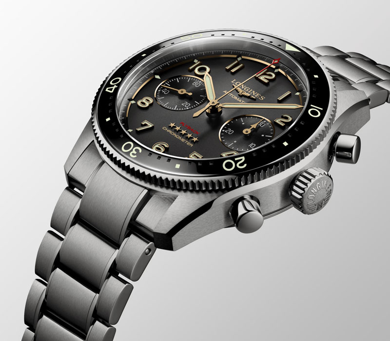 detail Longines Spirit Flyback Automatic L3.821.1.53.6