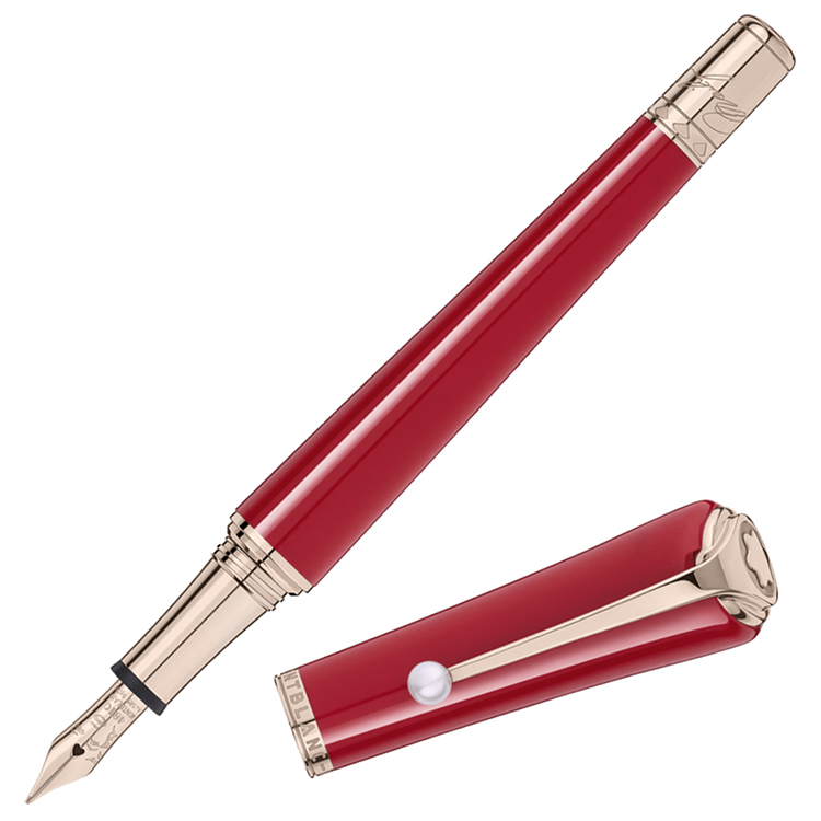 detail Montblanc Muses Marilyn Monroe Special Edition Red 116065