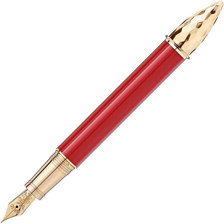 detail Montblanc Fountain Pen Patron of Art Homage to Moctezuma Limited Edition 4810 12