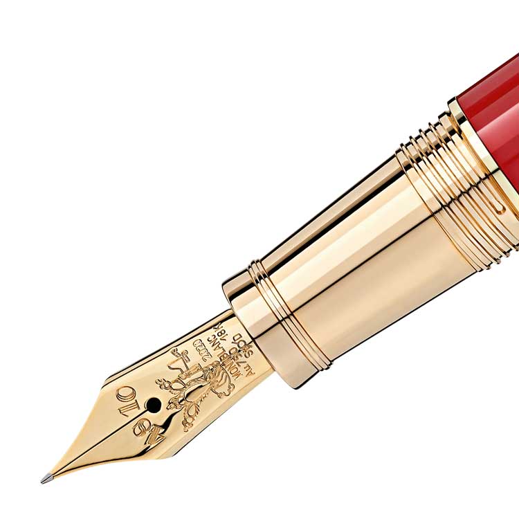 detail Montblanc Fountain Pen Patron of Art Homage to Moctezuma Limited Edition 4810 12