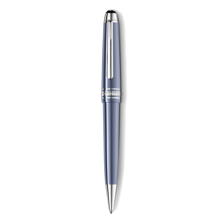 detail Montblanc Meisterstück Glacier Midsize Ballpoint Pen Blue 129395
