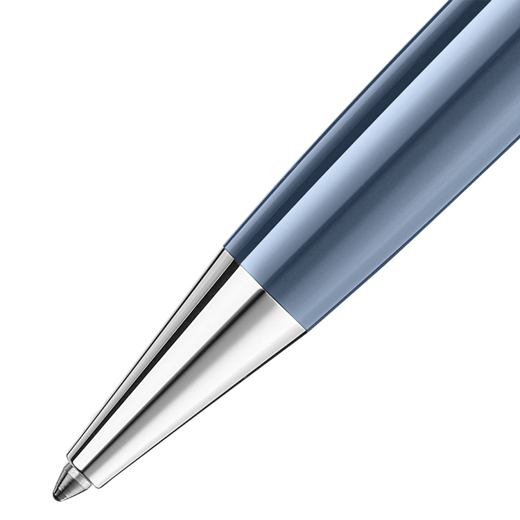 detail Montblanc Meisterstück Glacier Midsize Ballpoint Pen Blue 129395