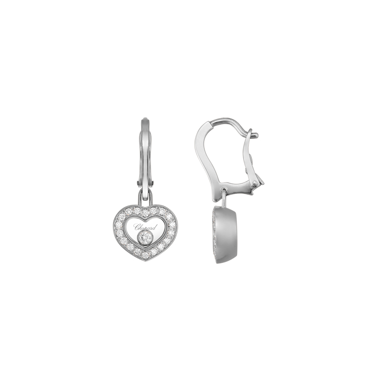 detail Zlaté Náušnice Chopard Happy Diamonds 83A054-1401