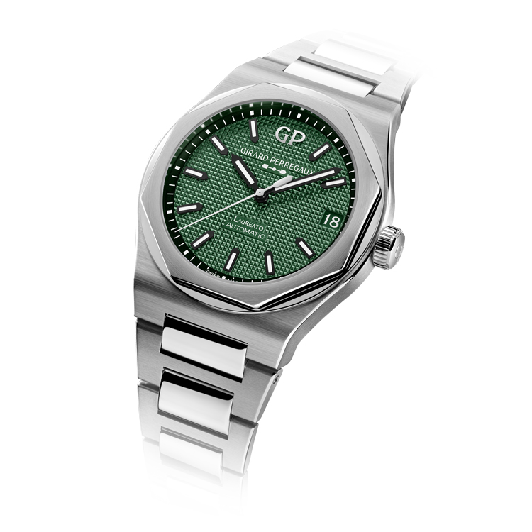 detail Girard-Perregaux Laureato 42mm 81010-11-3153-1CM