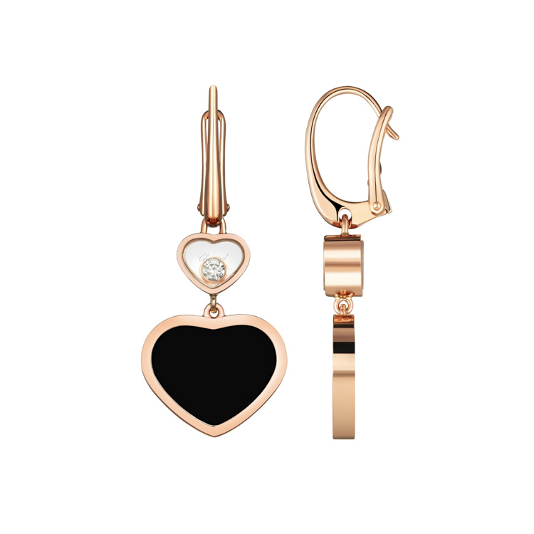 detail Zlaté Náušnice Chopard Happy Hearts 837482-5210