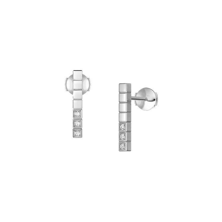 detail Zlaté Náušnice Chopard Ice Cube Pure 837702-1002