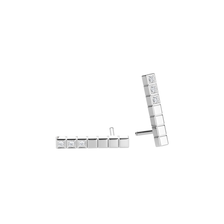 detail Zlaté Náušnice Chopard Ice Cube Pure 837702-1002