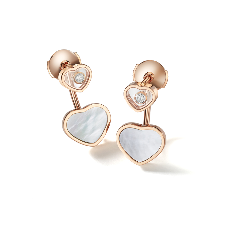 detail Náušnice Chopard Happy Hearts 83A082-5301