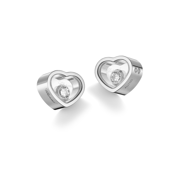 detail Zlaté Náušnice Chopard My Happy Hearts 83A086-1092