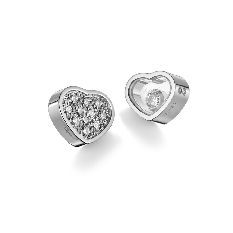 detail Zlaté Náušnice Chopard My Happy Hearts 83A086-1092