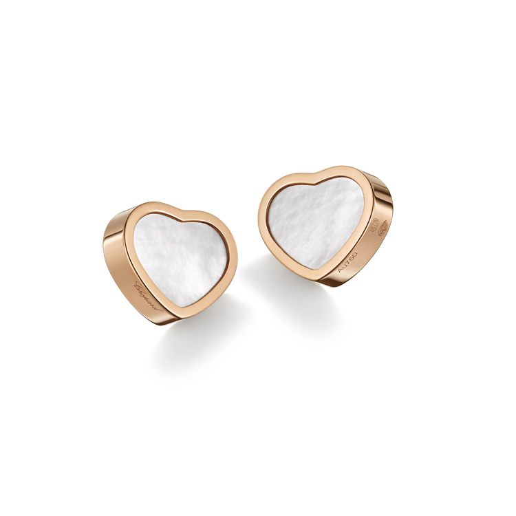 detail Zlaté Náušnice Chopard My Happy Hearts 83A086-5302