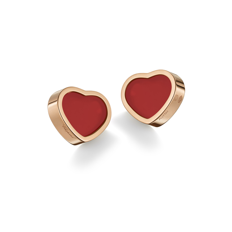 detail Zlaté Náušnice Chopard My Happy Hearts 83A086-5802