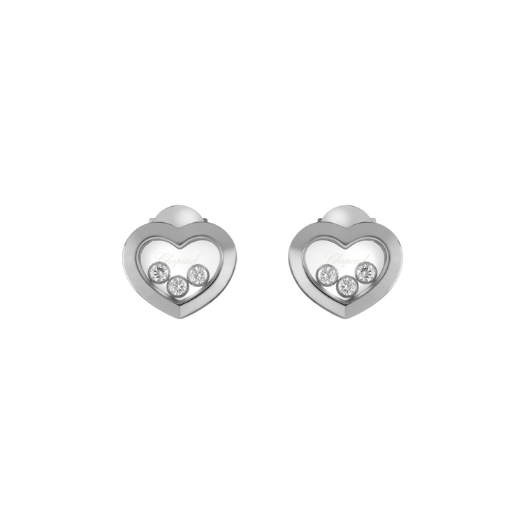 detail Zlaté Náušnice Chopard Happy Diamonds 83A611-1001