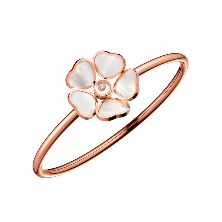 detail Zlatý Náramek Chopard Happy Herats Flowers 85A085-5302