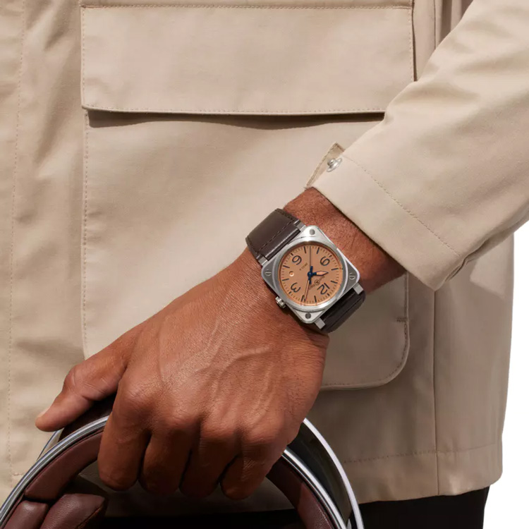 detail Bell & Ross New BR 03 Copper BR03A-GB-ST/SCA
