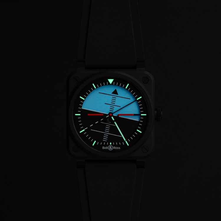 detail Bell & Ross BR-03 Horizon BR03A-HRZ-CE/SRB