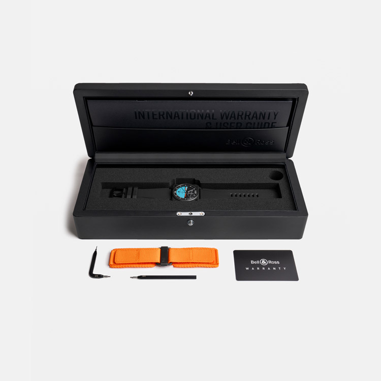 detail Bell & Ross BR-03 Horizon BR03A-HRZ-CE/SRB
