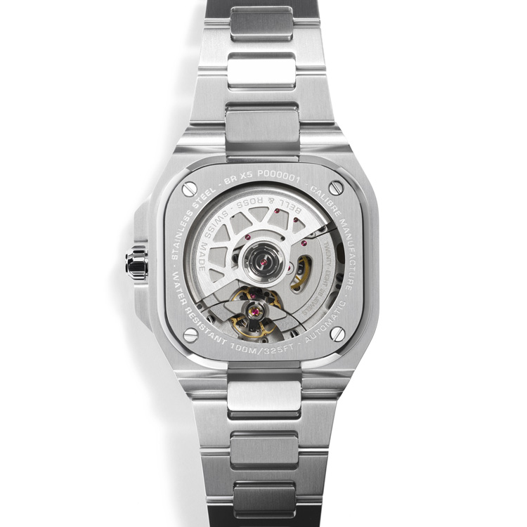 detail Bell & Ross BR-X5 Black Steel BRX5R-BL-ST/SRB