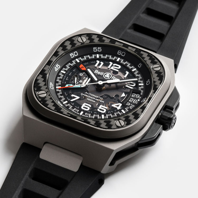 detail Bell & Ross BR-X5 Racing BRX5R-RAC-TI/SRB