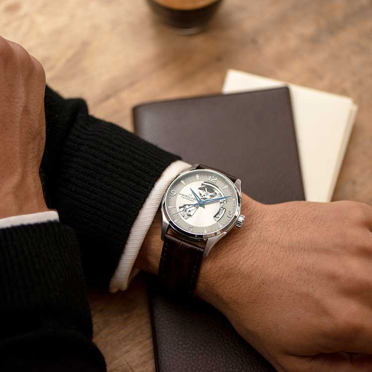 detail Hamilton Jazzmaster Open Heart Auto H32705521