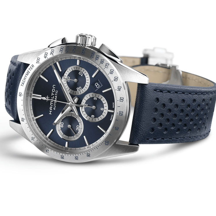 detail Hamilton Jazzmaster Performer Auto Chrono H36616640