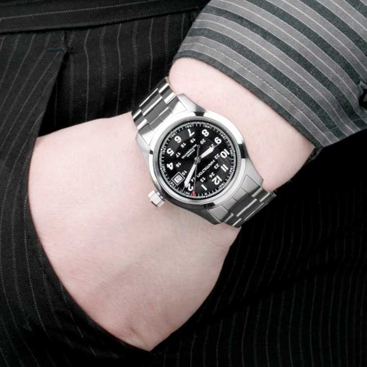 detail Hamilton Khaki Field Auto H70455133