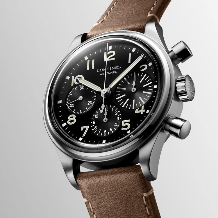 detail Longines Heritage Aviation BigEye L2.816.4.53.2