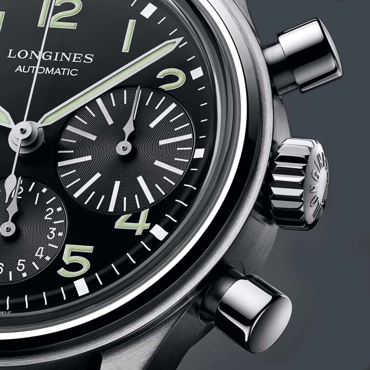 detail Longines Heritage Aviation BigEye L2.816.4.53.2