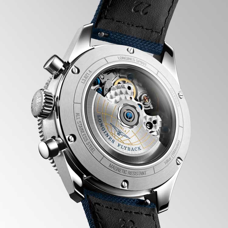 detail Longines Spirit Fylback L3.821.4.93.2