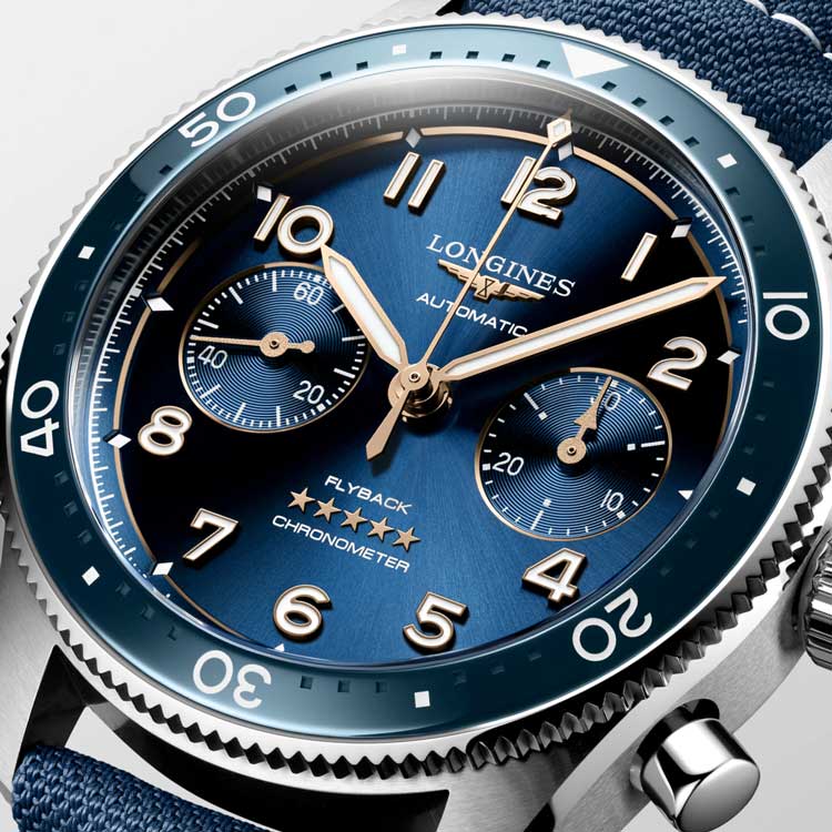 detail Longines Spirit Fylback L3.821.4.93.2