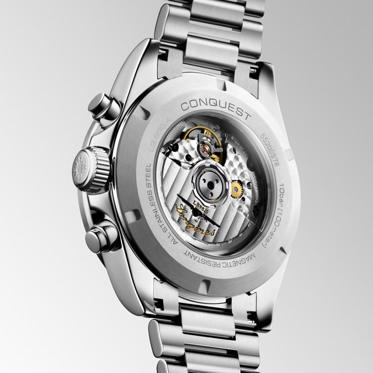 detail Longines Conquest Chronograph L3.835.4.32.6