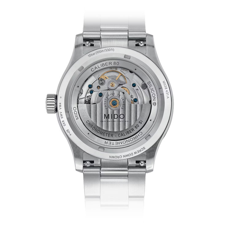 detail Mido Multifort M Chronometer M038.431.11.097.00