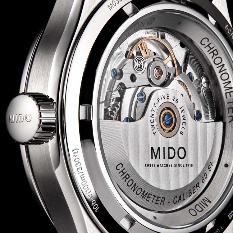 detail Mido Multifort M Chronometer M038.431.11.097.00