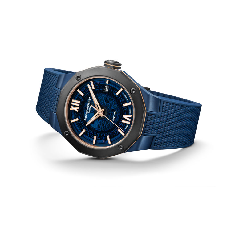 detail Baume & Mercier Riviera Steel Titanium M0A10769