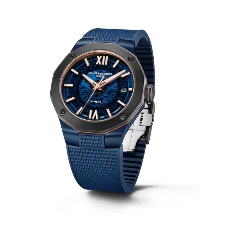 detail Baume & Mercier Riviera Steel Titanium M0A10769