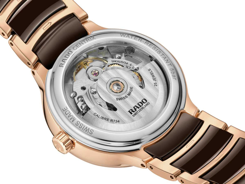 detail Rado Centrix Automatic Diamonds Open Heart R30029902
