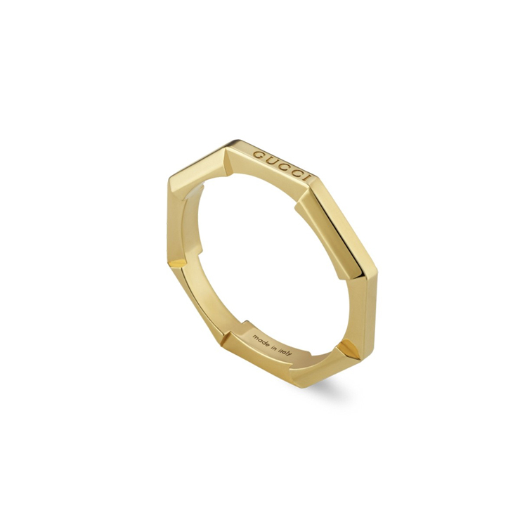 detail Zlatý Prsten Gucci Link to Love Mirrored YBC662194001014