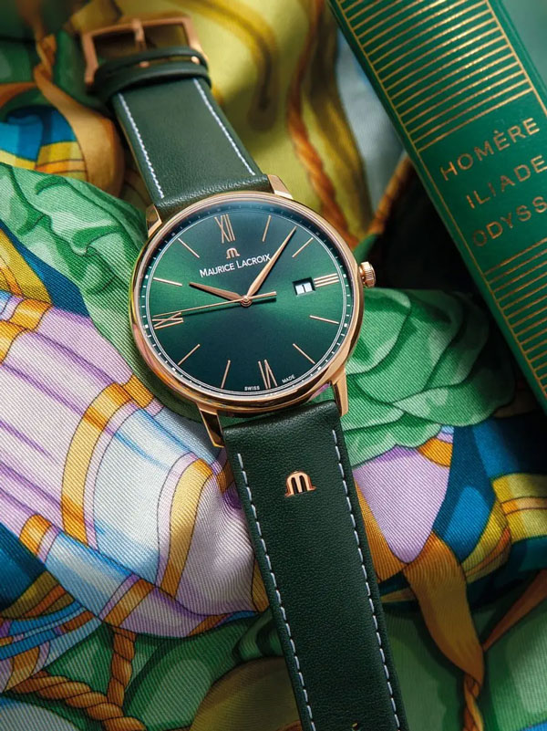 detail Maurice Lacroix Eliros Green 40mm EL1118-PVP01-610