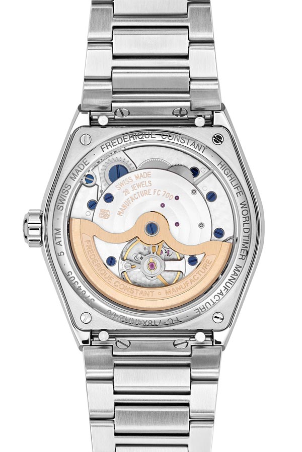 detail Frederique Constant Manufacture Highlife Worldtimer FC-718N4NH6B