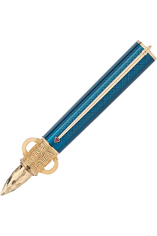 detail Montblanc Fountain Pen Patron of Art Homage to Moctezuma Limited Edition 4810 12