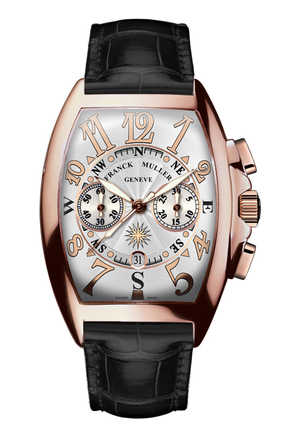detail Franck Muller Cintrée Curvex Mariner 8080 CC DT REL MAR 5N